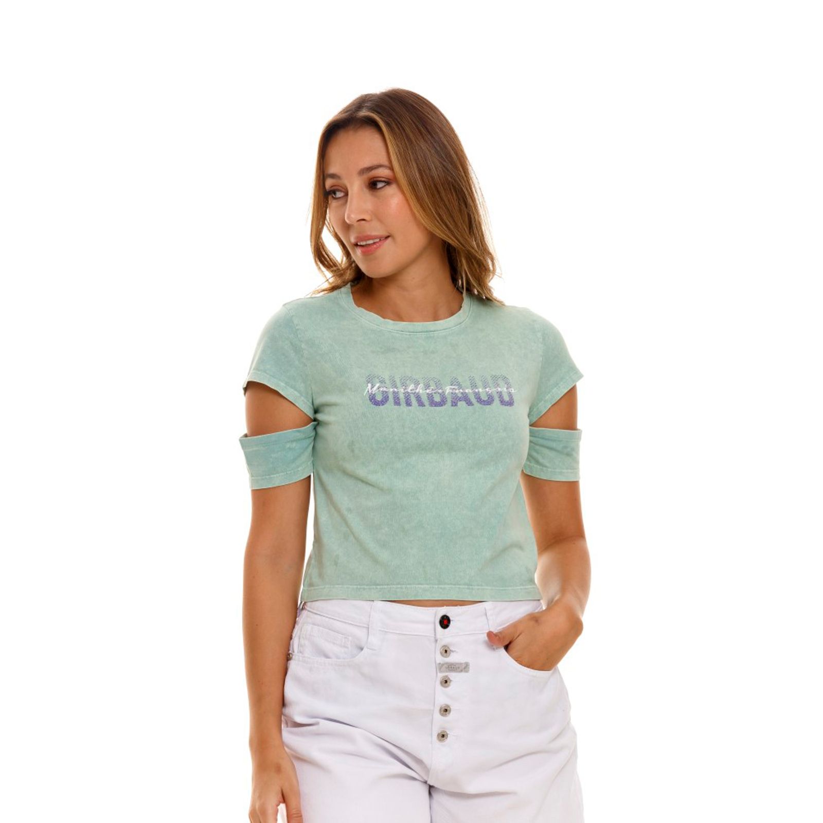 Camiseta Para Mujer Girbaud 3570, Camisetas